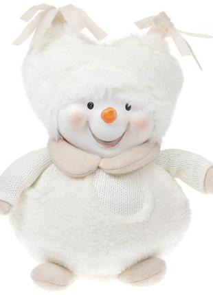 М'яка іграшка Сніговічок у пухнастій шапці 28 см Bona DP42950 ...