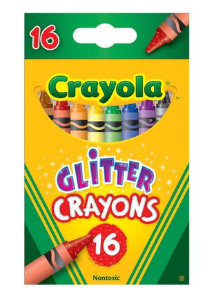 Набір воскової крейди Crayola з блискітками 16 шт (256318.024)
