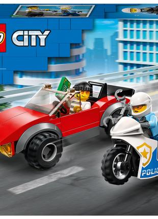 Конструктор LEGO City Переслідування автомобіля на поліцейсько...