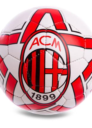 М'яч футбольний AC Milan FB-0598 Matsa №5 Біло-червоний (57240...