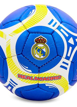 М'яч футбольний Real Madrid FB-6683 FDSO №5 Синьо-білий (57508...