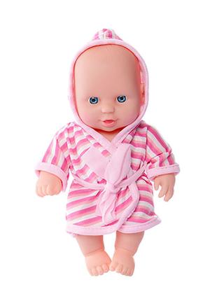Дитячий ігровий Пупс у халаті Limo Toy 235-Q 20 см Рожевий
