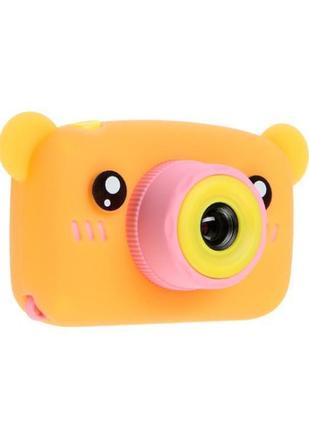 Дитячий цифровий фотоапарат RIAS X-500B "Ведмедик" Pink/Orange...