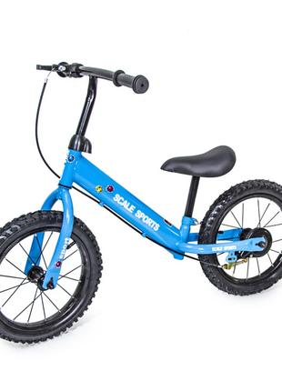 Велобіг Scale Sports. Blue (надувні колеса) 1213202529