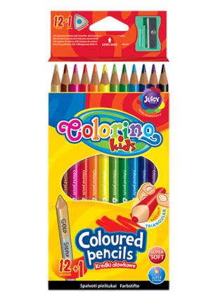 Олівці кольорові трикутні Colorino 12 кольорів (54706PTR)