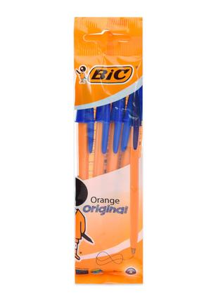 Кулькова ручка BIC Orange синя 4 шт в наборі (8308521)