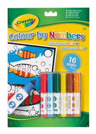 Розмальовка за номерами Crayola з фломастерами (256251.012)