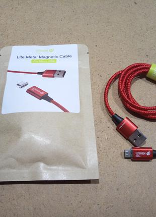 Wsken Lite магнитный micro USB кабель с быстрой зарядкой (1 метр)