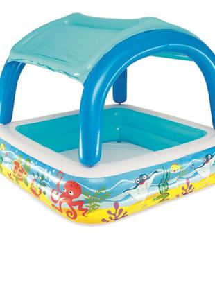 Дитячий надувний басейн Bestway 52192 з навісом