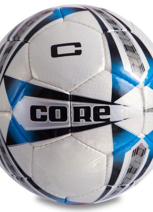 М'яч футбольний planeta-sport №5 PU CORE 5 STAR CR-008 Білий-с...