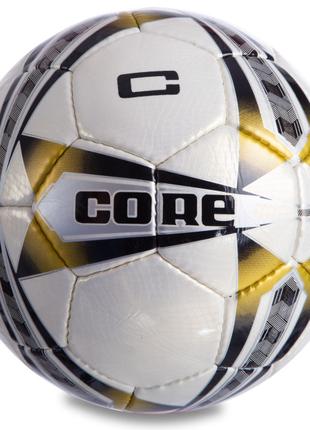 М'яч футбольний planeta-sport №5 PU CORE 5 STAR CR-006 Білий-з...