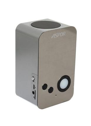 Bluetooth колонка Aspor A658 вертикальна-срібло