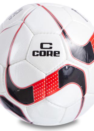 М'яч футбольний planeta-sport №5 PU CORE DIAMOND CR-025 Білий-...