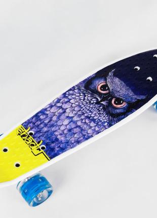 Скейт Пенні борд Best Board Shady Owl Різнокольоровий (97407)