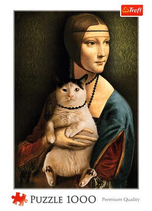 Пазл Trefl Пані з кішкою (10663)