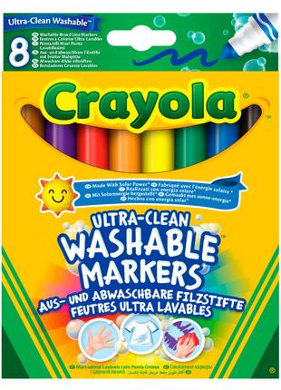 Набір фломастерів Crayola Ultra-clean washable широка лінія 8 ...