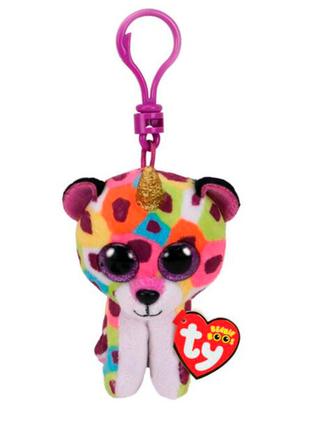 М'яка іграшка-брелок TY Beanie Boo's Леопард Жизель 12 см (35229)