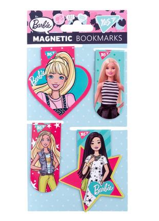 Закладки магнітні Yes Barbie 4 шт (707406)