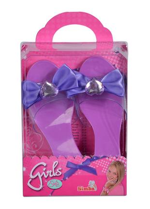 Іграшкові капці для дівчинки Simba Бантики фіолетові (5562435-3)