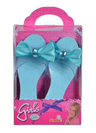 Іграшкові капці для дівчинки Simba Бантики блакитні (5562435-1)