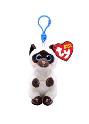 М'яка іграшка-брелок TY Beanie Bellies Сіамська кішка Miso 12 ...