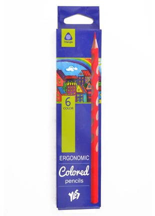 Набір олівців Yes Ergonomic 6 кольорів (290507)
