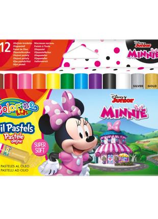Олівці пастельні Colorino Disney Мінні Маус 12 кольорів маслян...