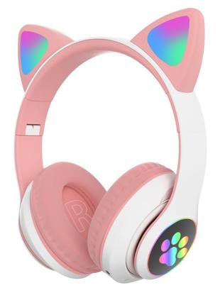 Навушники Котячі вушка Cute Headset 280ST Bluetooth MicroSD FM...