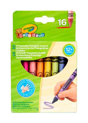 Набір воскової крейди Crayola Mini Kids 16 шт (52-016T)