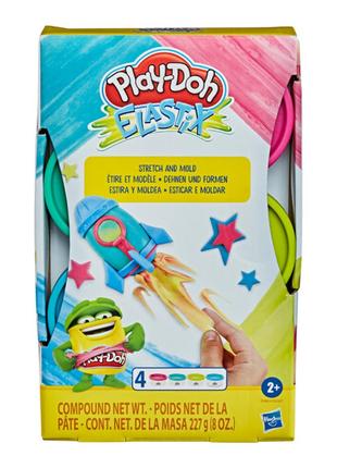 Маса для ліплення Play-Doh Еластікс Космос 4 баночки (E6967/E9...