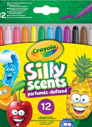 Набір воскової крейди ​Crayola Silly Scents Твіст 12 кольорів ...