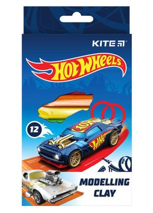 Восковий пластилін Kite Hot Wheels 12 кольорів (HW21-086)