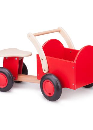 Толокар New classic toys Велосипед перевізник червоний (11400)