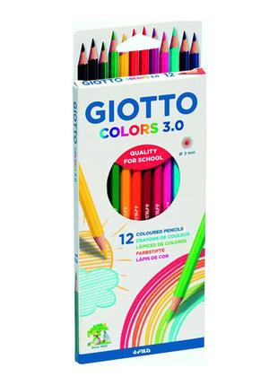 Олівці кольорові Fila Giotto Colors 3.0 12 кольорів (276600)