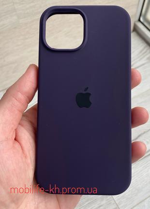 Чехол Silicone case iPhone 15 Berry Purple ( Силиконовый чехол...