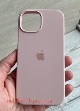Чехол Silicone case iPhone 15 Pink Sand ( Силиконовый чехол iP...
