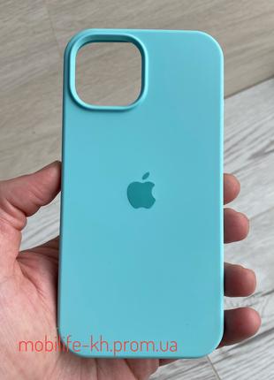 Чехол Silicone case iPhone 15 Бирюзовий ( Силиконовый чехол iP...