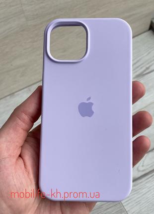 Чехол Silicone case iPhone 15 Lilac ( Силиконовый чехол iPhone...