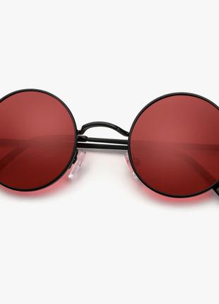 Круглые поляризационные солнцезащитные очки KALIYADI,красные