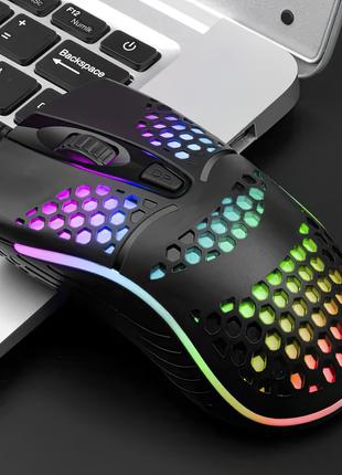 Мышка игровая Optical Mouse LED KW-10 легкая геймерская мышь с...