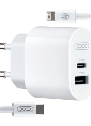 Комплект зарядки для iPhone XO L97 Type-C to Lightning Белый
