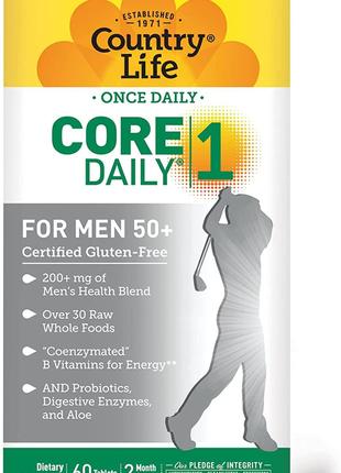 Мультивитамины для мужчин 50+ Country Life Core Daily-1 For Me...
