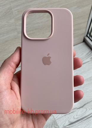 Чехол Silicone case iPhone 14 Pro Pink Sand ( Силиконовый чехо...