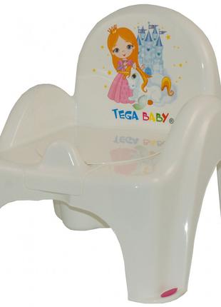 Горщик-стульчик Tega Baby Принцеса з музикою Білий PO-054-103 ...