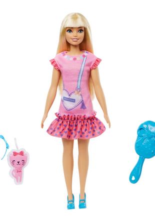 Лялька Barbie Моя перша Barbie білявка з кошеням (HLL19)