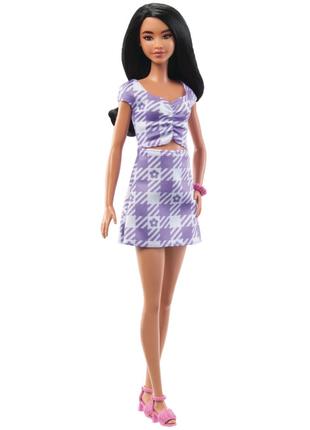 ​Лялька Barbie Fashionistas у сукні з фігурним вирізом (HPF75)