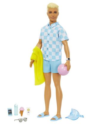 Лялька Barbie The Movie Кен Пляжна прогулянка (HPL74)