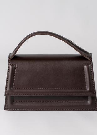 Жіноча сумка коричнева сумка коричневий клатч кросбоді через плеч
