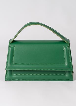 Жіноча сумка зелена сумка зелений клатч кросбоді через плече сумо