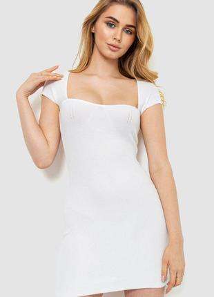 Сукня вязаное, цвет белый, размер S-M, 204R031